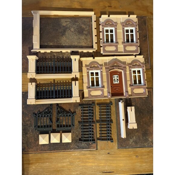 Playmobil Other - Playmobil Victorian Mansion 5300 Replacement Prts Fence Gate Walls Incomplete